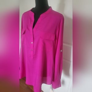 Ivanka Trump fushia blouse, sz XL